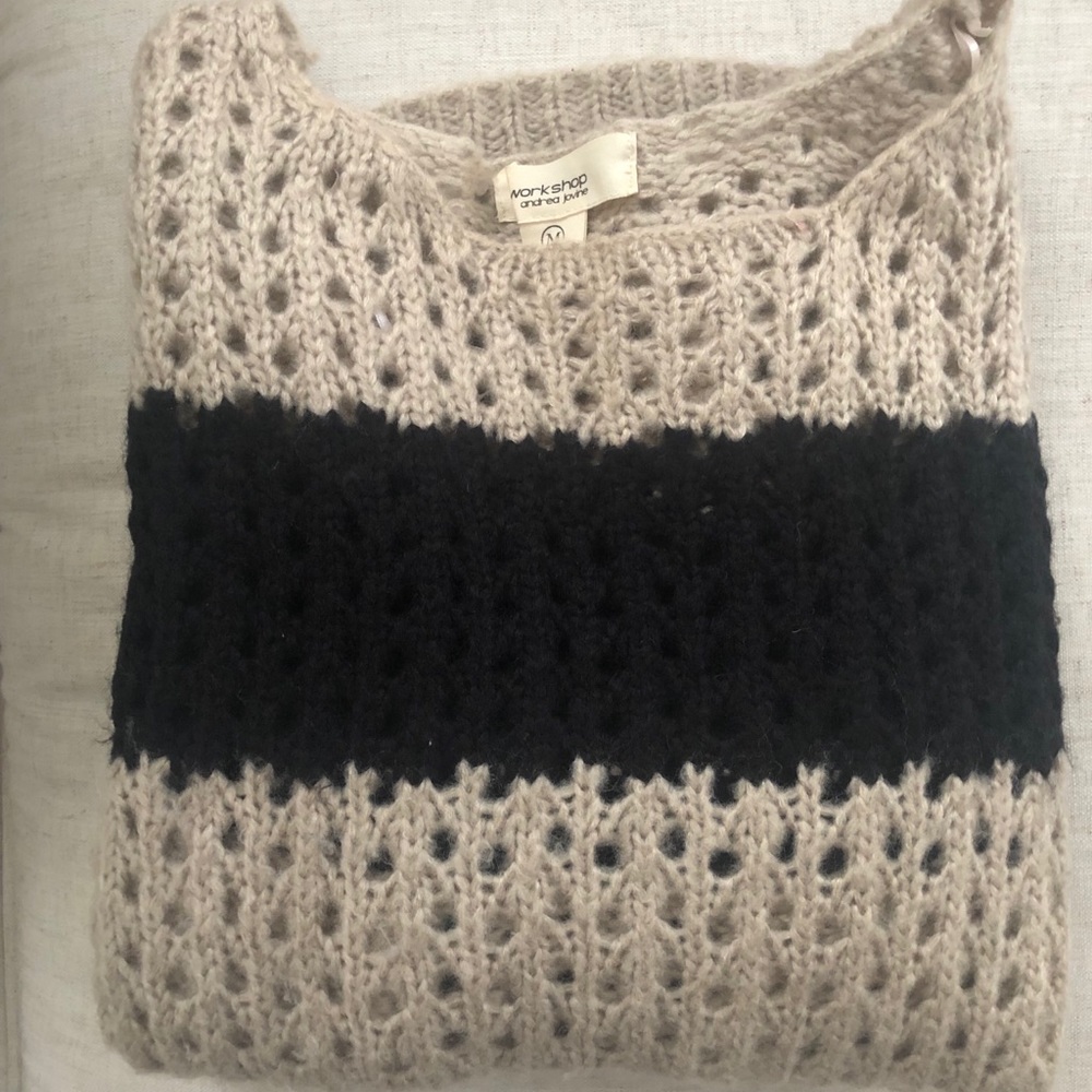 Women’s oversized open knit sweater